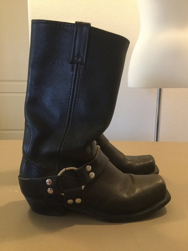 black biker boots womens