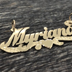 Customized gold name plate