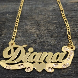 Customized gold name plate handmade