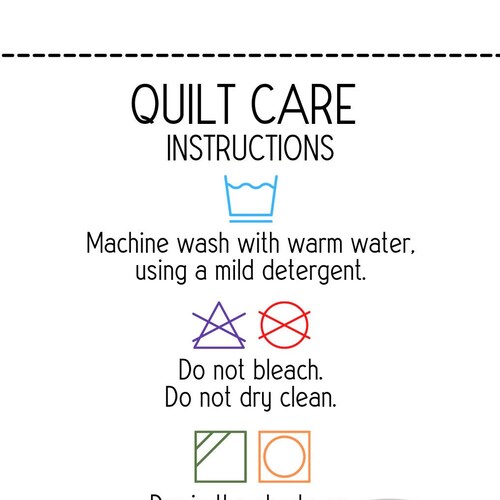 Quilt Care Card | Etsy