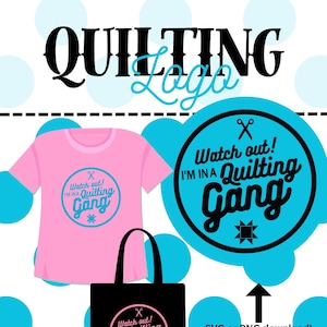 Maak je eigen t-shirt, sweatshirt, tas, SVG, PNG, kijk uit! Ik zit in een quiltbende