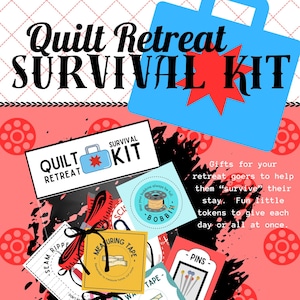 Quilt Retreat Survival Kit: Gift Tags (PDF & PNG Digital Download)