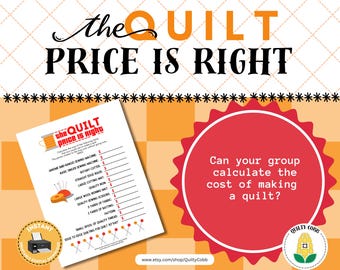 Quilt-Preis ist richtig Spiel: Druckbare Quilt-Retreat-Aktivität (Digitaler Download)