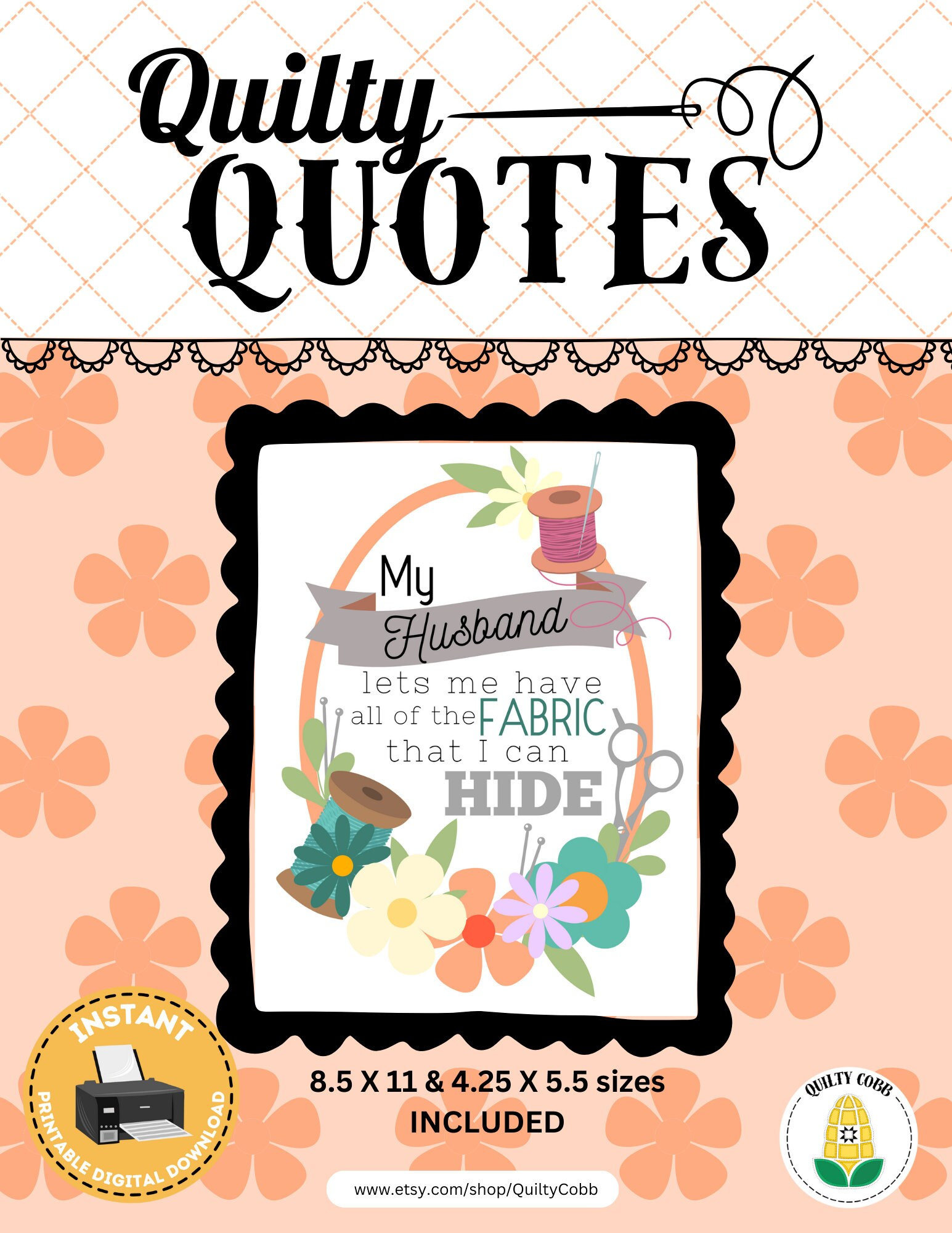 Fall Quilt Quotes QUILT QUOTES, Quilt Retreat, Instant Digital Download, Printable Art ...