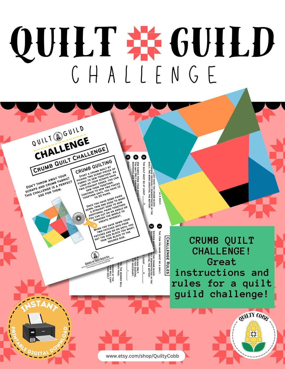 Quilt Guild Challenge, Crumb Quilt Challenge, Quilt Retreat, Quilt Club