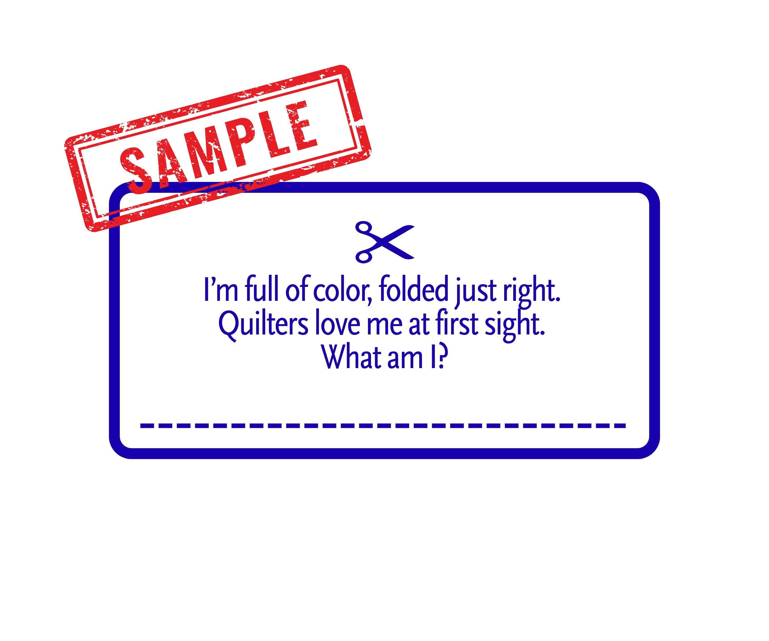 Quilt Riddles Game: Printable Quilt Retreat Activity (digital Download ...