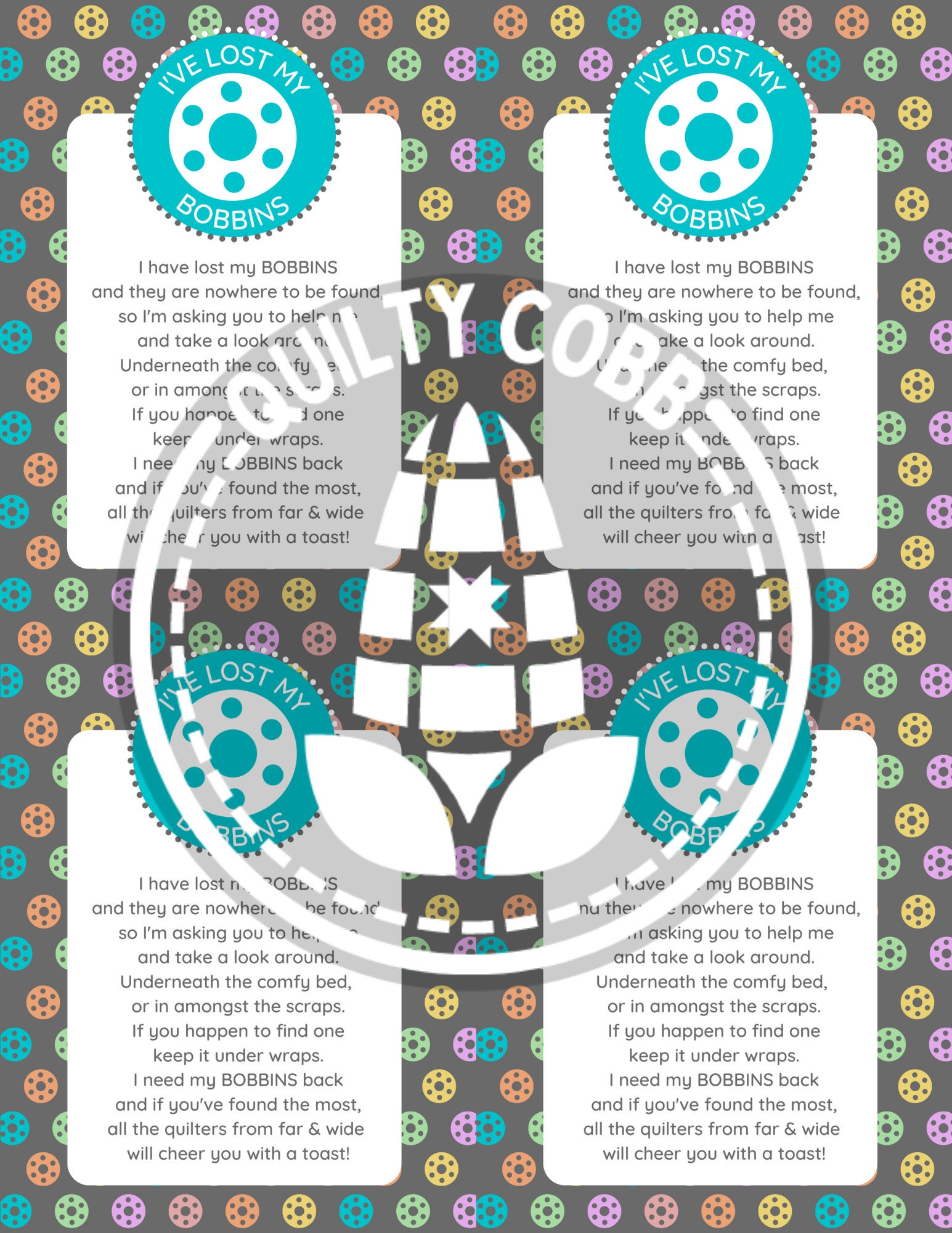 QUILT RETREAT GAMES Instant Digital Download Printable Game Etsy