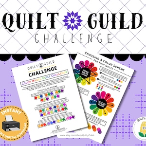 Color Wheel Quilt Guild Challenge: Printable Instructions (Digital Download)