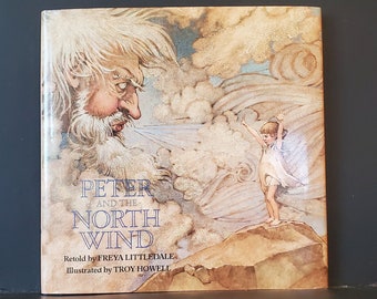 80s illustrated books Peter and the North Wind by Freya Littledale, Children's Books, Vintage Books for Kids, Old Vintage Books, 1980's Books