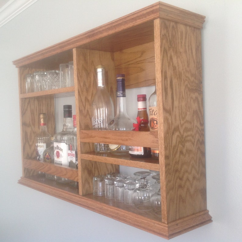Mini Bar Liquor Wall Mount Etsy