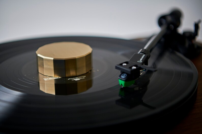 Vinyl Record Stabilizer Brass Etsy