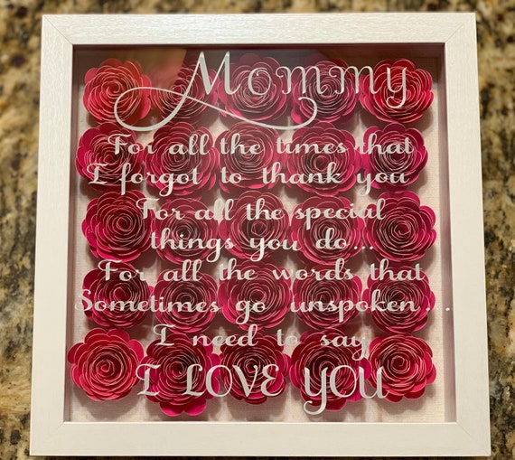 mother's day shadow box