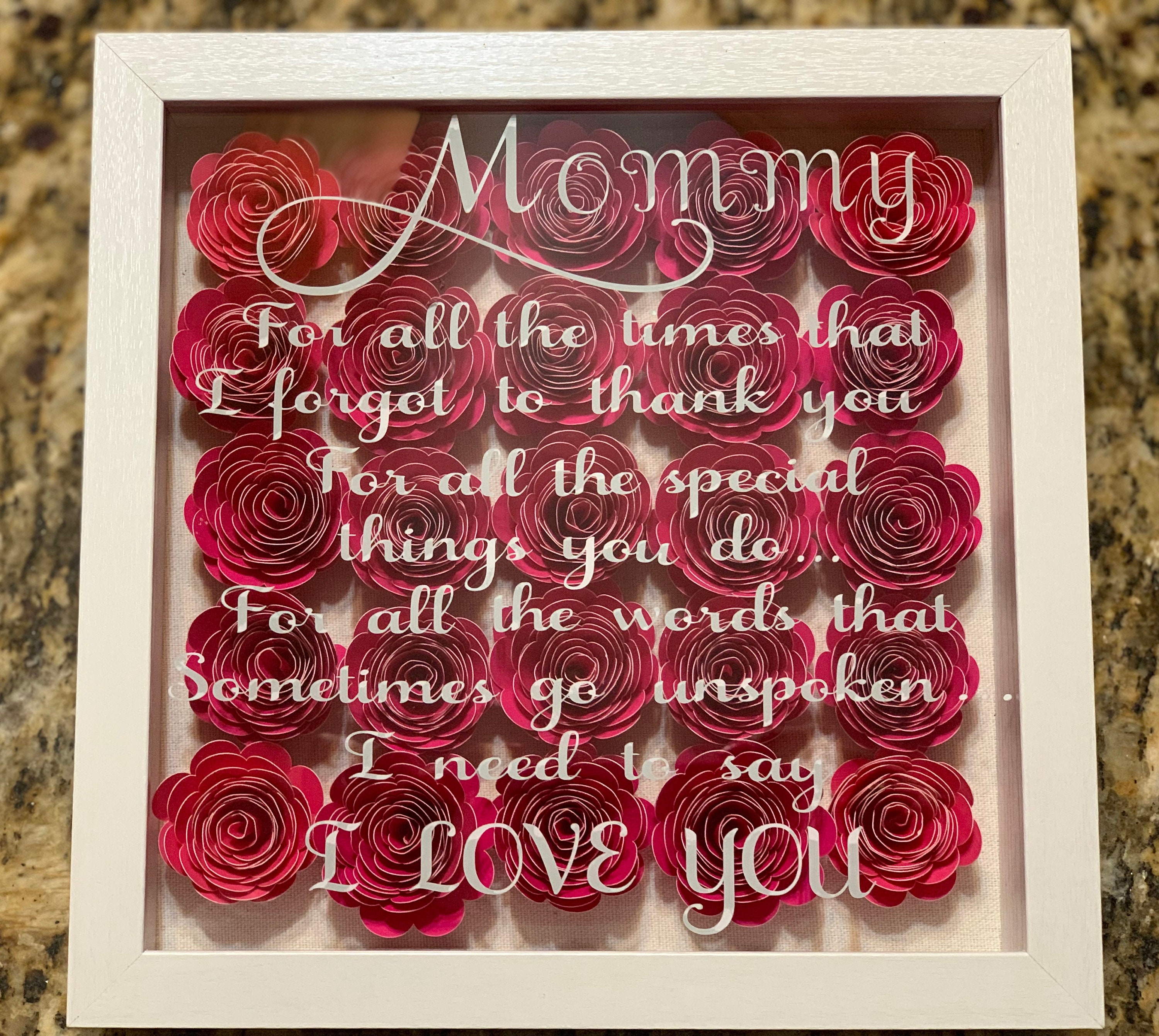 Download Personalized Shadow Box For Mothers Day Etsy