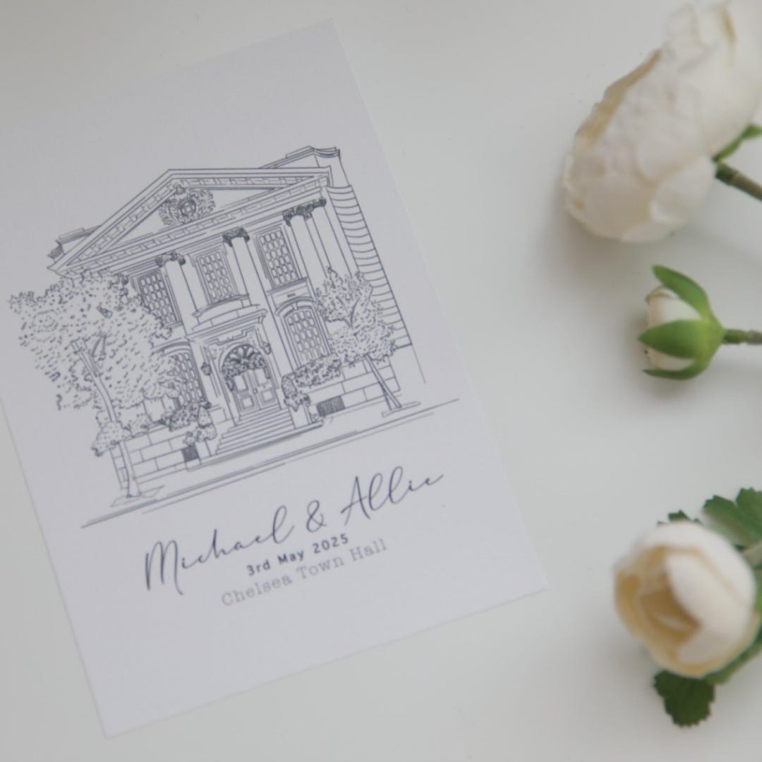Wedding Venue Illustration | Hand Drawn | Digital Drawing | Venue ...
