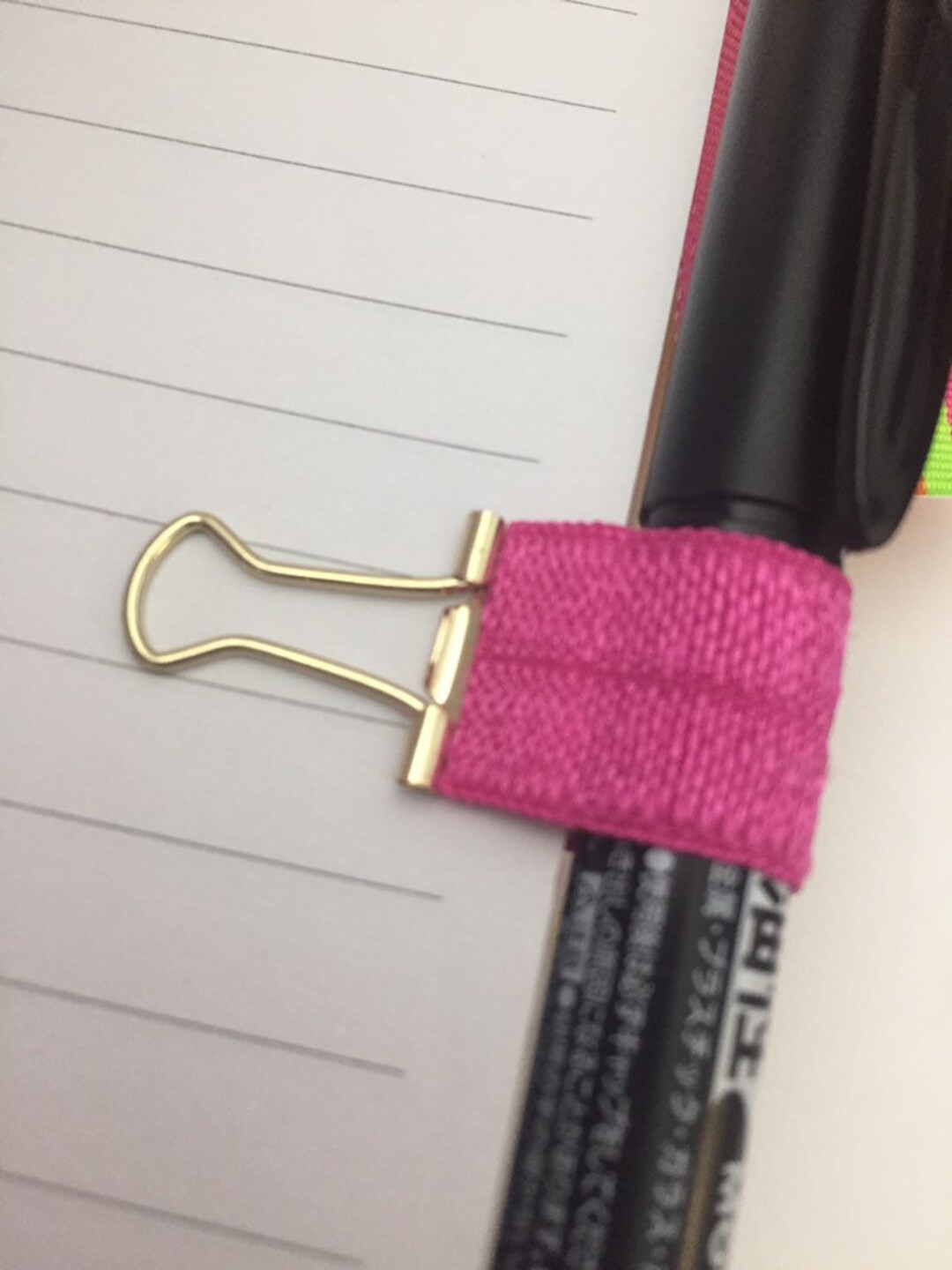 Pen Holder Clip Pen Holder Planner Clip Journal Pen Holder Etsy
