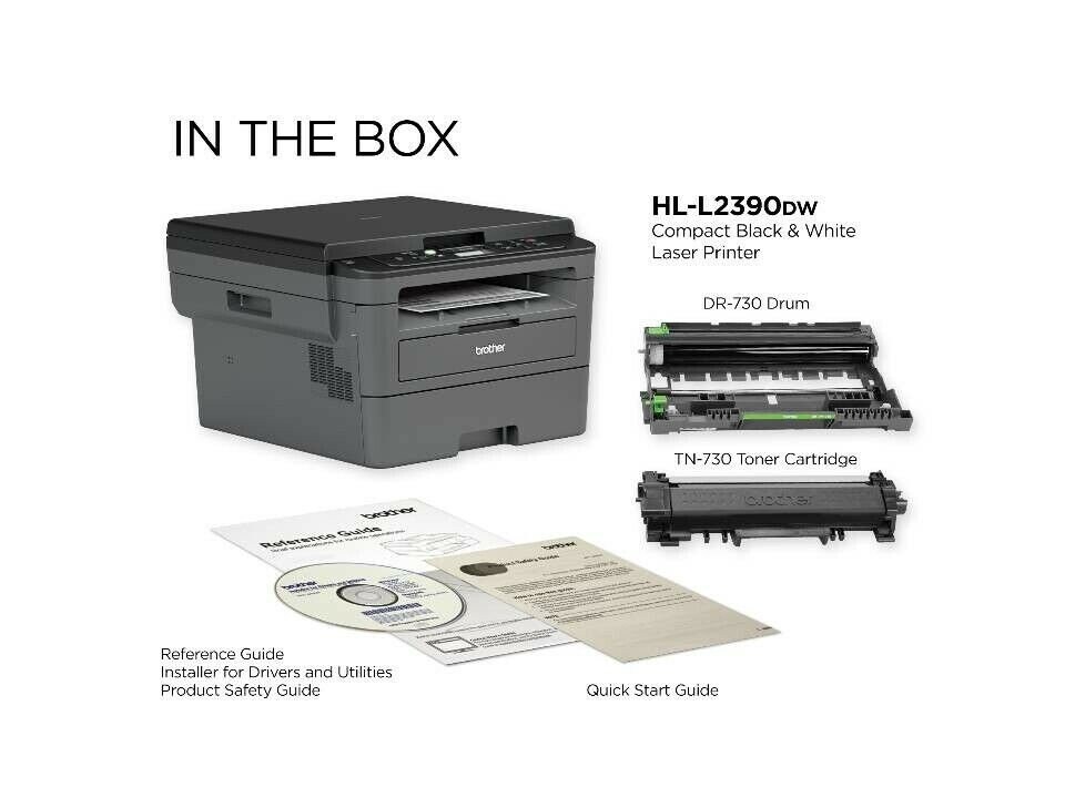 Brother HLL2390DW Monochrome Laser Printer Brand New Etsy