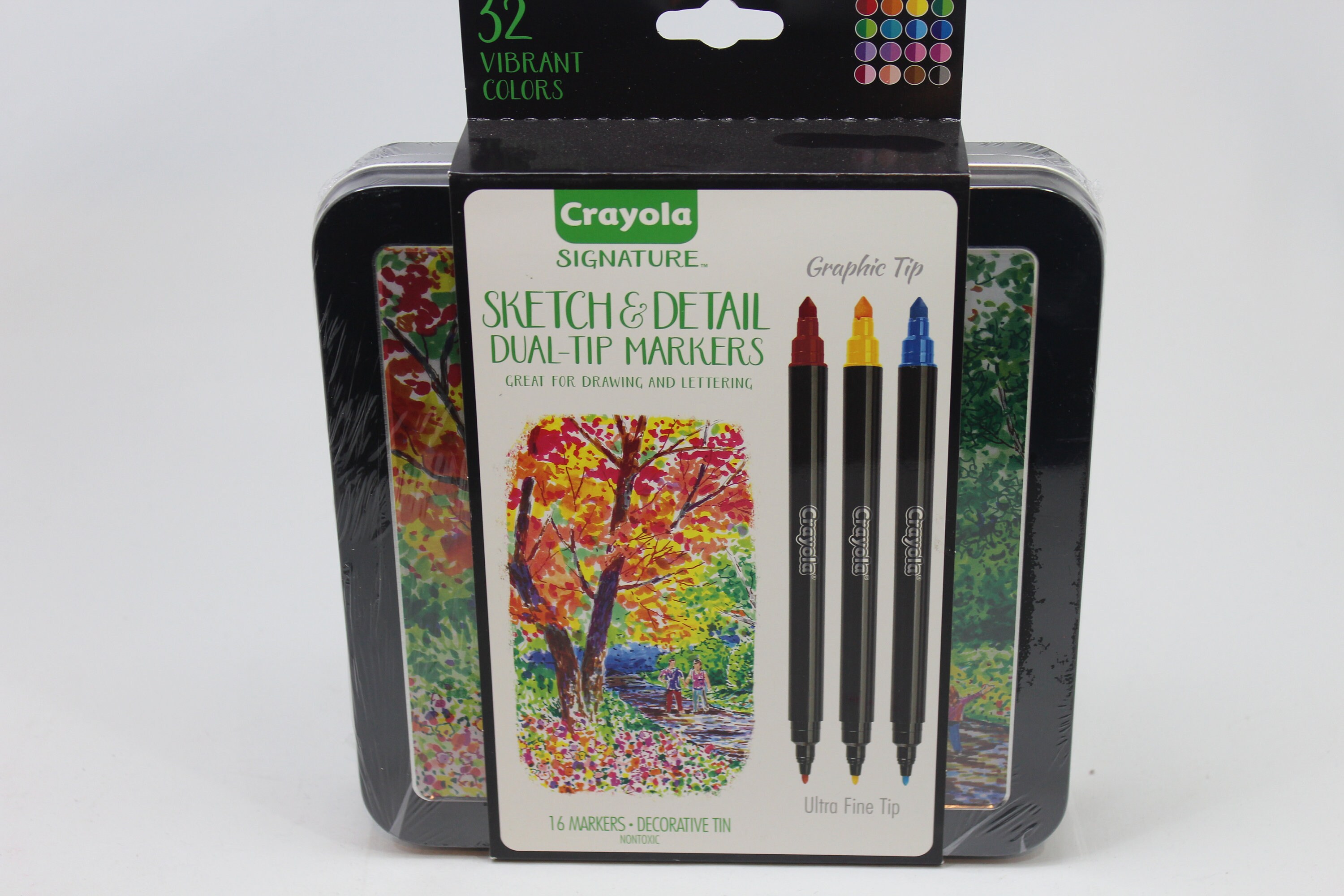 Crayola 32 Count Signature Sketch & Detail DualTip Markers Etsy
