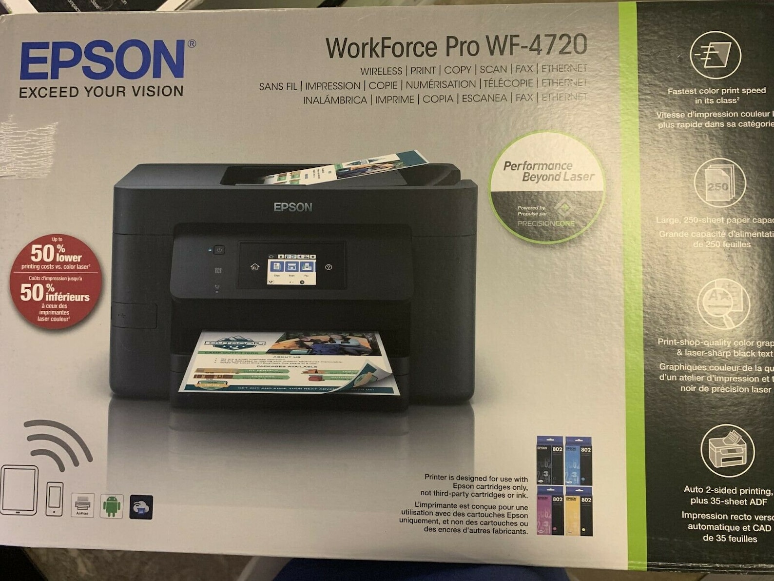 Epson WorkForce Pro WF4720 AllinOne Inkjet Printer BRAND Etsy