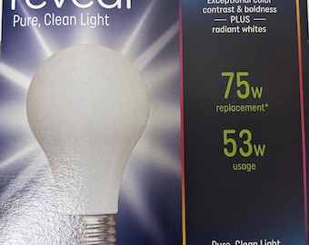 GE Reveal HD 75W Äquivalente Glühbirnen: Reinweiß, 4er-Pack