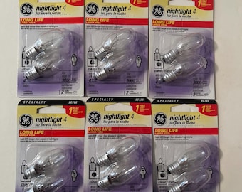 GE C7 4W Night Light Bulbs: Long Life Indicator Lights