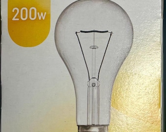 GE Crystal Clear 200w Incandescent 1 Light bulb A21