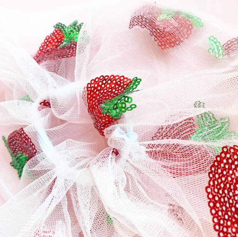 sequin strawberry