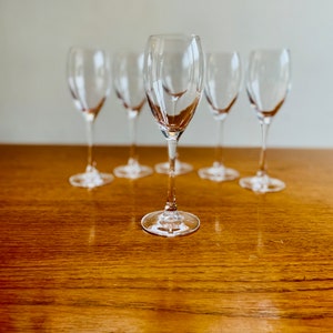 Vintage Crystal D&#39;Arques-champagnefluiten - Set van 6 Frans glaswerk