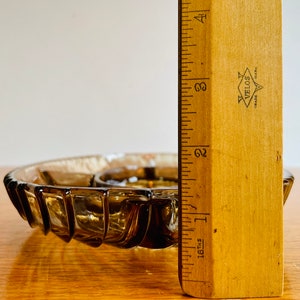 Mid Century Smoked Glass Serving Dish With Five Compartments image 9