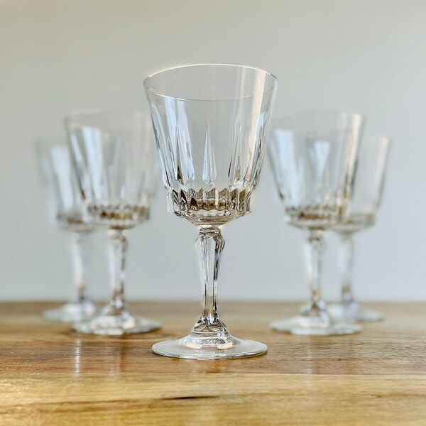 Arcoroc France Crystal Cut Wine Glasses-artic Wine Water Glasses By - View #4