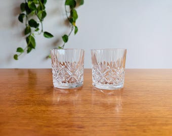 Vasos de whisky vintage Crystal D'Arques 'Danube', juego de 2