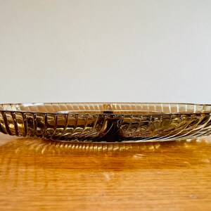 Mid Century Smoked Glass Serving Dish With Five Compartments image 4