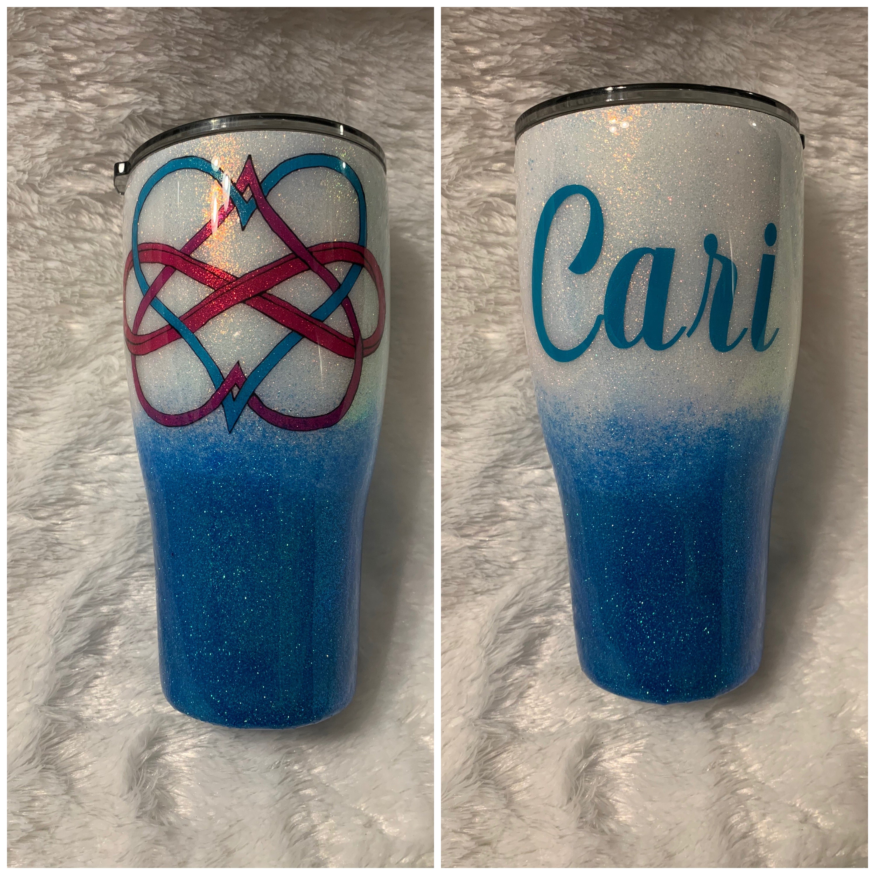 Custom Tumblers price includes one decal and two colors. Any Etsy.de