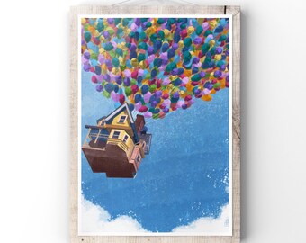 Kids Room Wall Art - Children Illustration - Nursery Fantasy Decor - Storybook Fantasy Print - Baby Shower gift - Housewarming Gift- Disney
