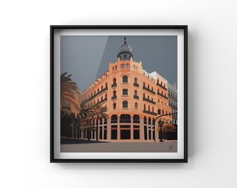 VALENCIA City Prints - Travel Poster - Custom Wall Art - Any City, Any Country - Personalized Travel Gift - Cityscape Poster - Wanderlust