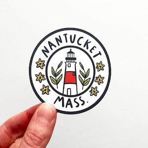Nantucket All Over Sticker 24 oz Bottle – Nantucket Boat Basin