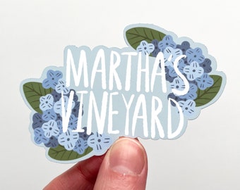 Martha's Vineyard Sticker, Martha's Vineyard Gift, Martha's Vineyard, New England, Cape Cod, Beach Stickers