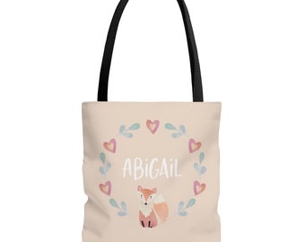 little girl personalized tote bags