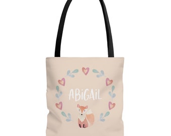 little girl personalized tote bags