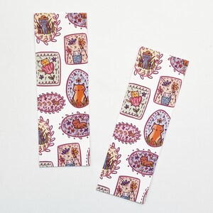 Cat Garden Bookmark, Cat Bookmarks, Cute Bookmarks, Gifts For Readers, Garden Gifts, Small Gifts
