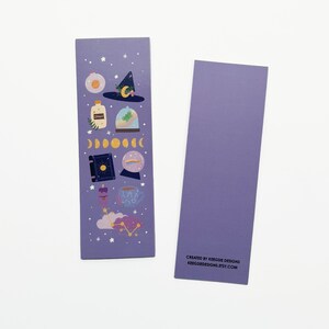 Cosmic Witch Bookmark, Witch Bookmarks, Magical Bookmark, Paper Bookmark, Bookmark, Witchy Gifts, Gift For Readers, Magical Bookmark