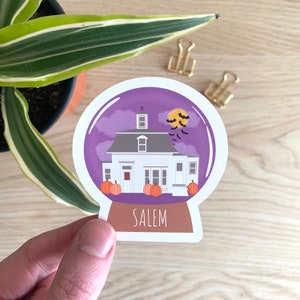 Salem Stickers, Halloween Stickers, Fall Stickers, Salem Massachusetts, Salem, Historic Buildings