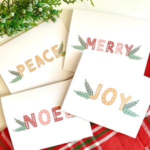 Juego de tarjetas de Navidad, Juego de tarjetas de Navidad, Tarjetas de Navidad modernas, Tarjetas de Navidad de alegría, Lindas tarjetas de Navidad, Paquete de tarjetas de Navidad, Tarjetas de Navidad