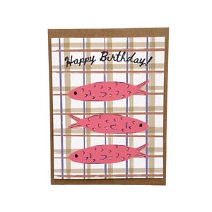 Biglietto di auguri di buon compleanno, biglietto di auguri per il marito, biglietto di auguri per il papà, biglietto di auguri per la pesca, biglietti per lui, biglietti di auguri di compleanno, biglietti nautici