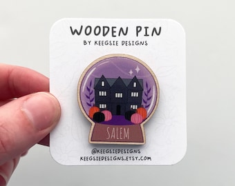 Salem Witch House Pin, Salem Pins, Salem Gifts, Salem Massachusetts, Salem MA, Witch House, Halloween Pins, Halloween Gifts