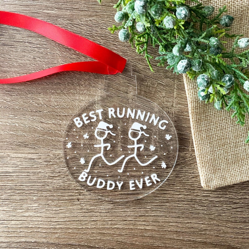 Run Gifts Runner Ornament Running Buddy Ornament Ornaments Running Friend Gifts Running Ornaments Runner Christmas Running Gifts