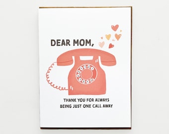 Mother's Day Card, Cards For Mom, Mom Call Card, Mothers Day, Cute Mothers Day Card, Gifts For Mom, Mom Cards, Funny Mom Card