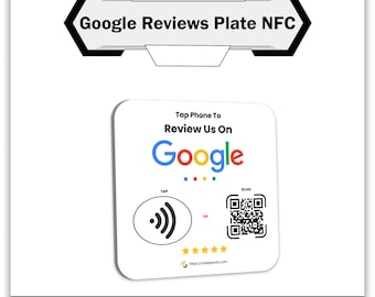 One Tap Google Review Plate: Contactless Plexiglass Sign