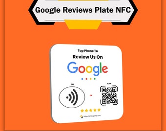 One Tap Google Reviews Plate | Google Review Sign | One Tap Google Review Stand