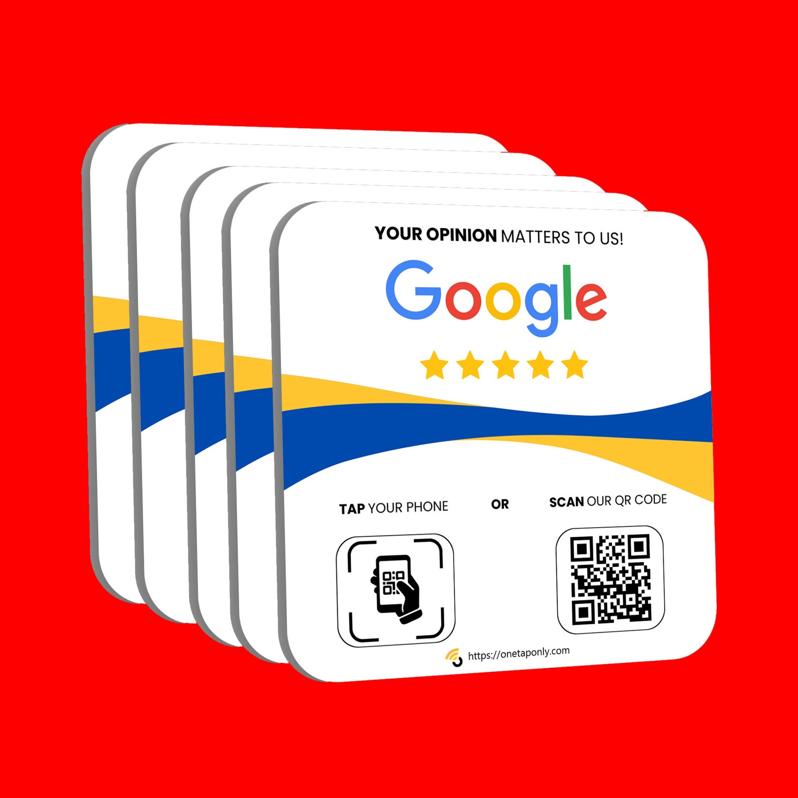 One Tap Google Reviews Plate Google Review Sign One Tap Google Review