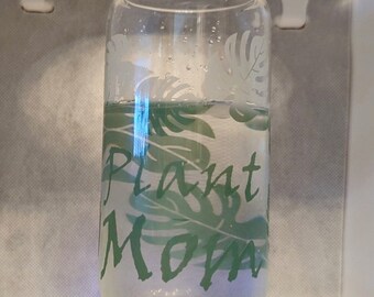 Glass "Can" - Plant Mom